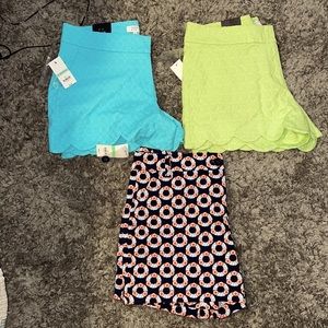 Reduced 3 pair of pairs of Crown & Ivy shorts size 8